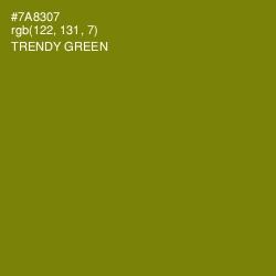 #7A8307 - Trendy Green Color Image