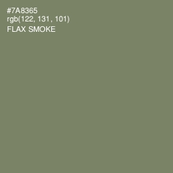 #7A8365 - Flax Smoke Color Image