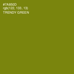 #7A850D - Trendy Green Color Image