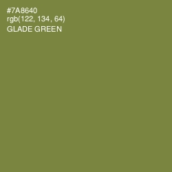 #7A8640 - Glade Green Color Image