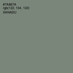 #7A867A - Xanadu Color Image