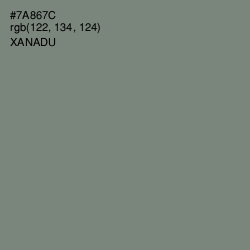 #7A867C - Xanadu Color Image