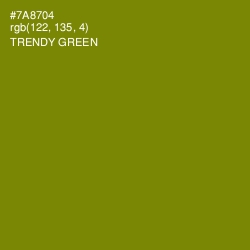 #7A8704 - Trendy Green Color Image
