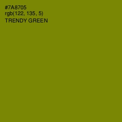 #7A8705 - Trendy Green Color Image