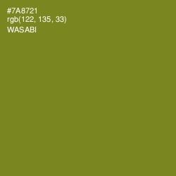 #7A8721 - Wasabi Color Image