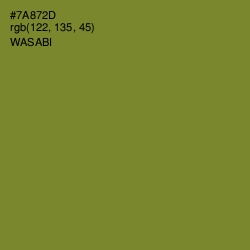 #7A872D - Wasabi Color Image