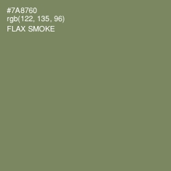 #7A8760 - Flax Smoke Color Image