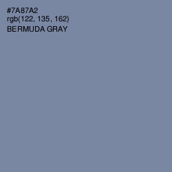 #7A87A2 - Bermuda Gray Color Image