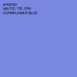 #7A87E0 - Cornflower Blue Color Image