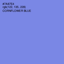 #7A87E4 - Cornflower Blue Color Image