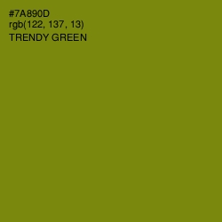 #7A890D - Trendy Green Color Image