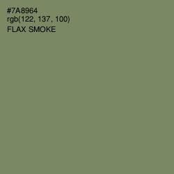 #7A8964 - Flax Smoke Color Image