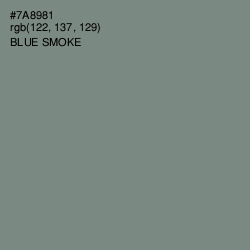#7A8981 - Blue Smoke Color Image