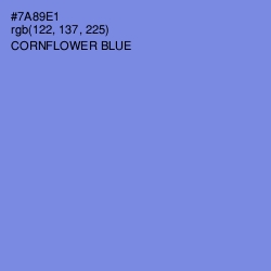 #7A89E1 - Cornflower Blue Color Image