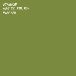 #7A8A3F - Wasabi Color Image