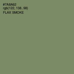 #7A8A62 - Flax Smoke Color Image