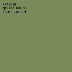 #7A8B59 - Glade Green Color Image