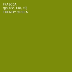 #7A8C0A - Trendy Green Color Image