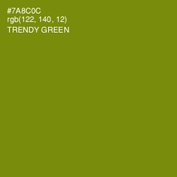 #7A8C0C - Trendy Green Color Image