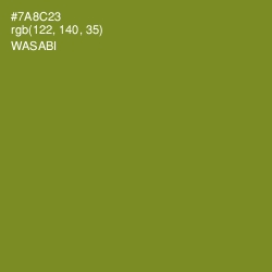#7A8C23 - Wasabi Color Image