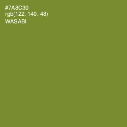 #7A8C30 - Wasabi Color Image