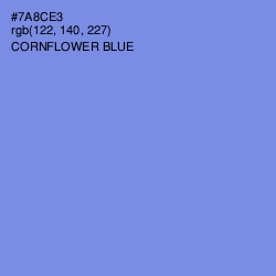 #7A8CE3 - Cornflower Blue Color Image