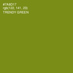 #7A8D17 - Trendy Green Color Image