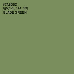 #7A8D5D - Glade Green Color Image