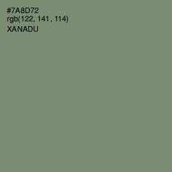 #7A8D72 - Xanadu Color Image
