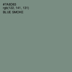 #7A8D83 - Blue Smoke Color Image