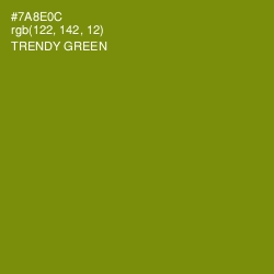 #7A8E0C - Trendy Green Color Image