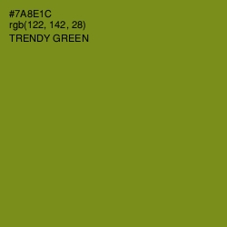 #7A8E1C - Trendy Green Color Image