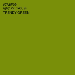 #7A8F09 - Trendy Green Color Image