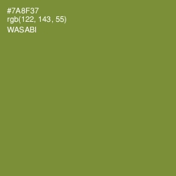 #7A8F37 - Wasabi Color Image