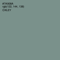 #7A908A - Oxley Color Image