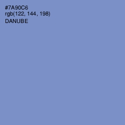 #7A90C6 - Danube Color Image