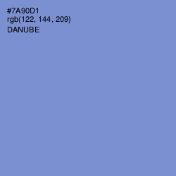 #7A90D1 - Danube Color Image