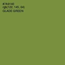 #7A9140 - Glade Green Color Image