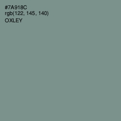 #7A918C - Oxley Color Image