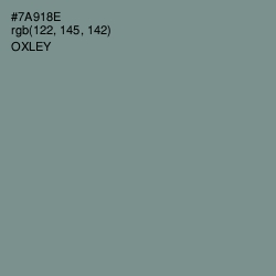 #7A918E - Oxley Color Image