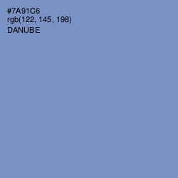 #7A91C6 - Danube Color Image