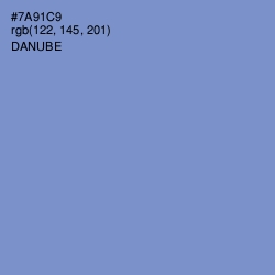 #7A91C9 - Danube Color Image