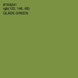 #7A9241 - Glade Green Color Image