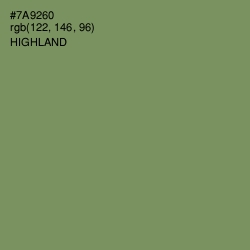 #7A9260 - Highland Color Image