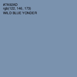 #7A92AD - Wild Blue Yonder Color Image