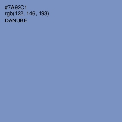 #7A92C1 - Danube Color Image