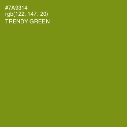 #7A9314 - Trendy Green Color Image