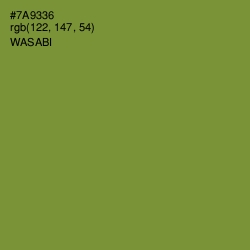 #7A9336 - Wasabi Color Image