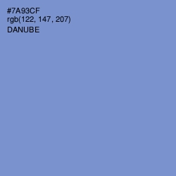 #7A93CF - Danube Color Image