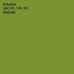 #7A9434 - Wasabi Color Image